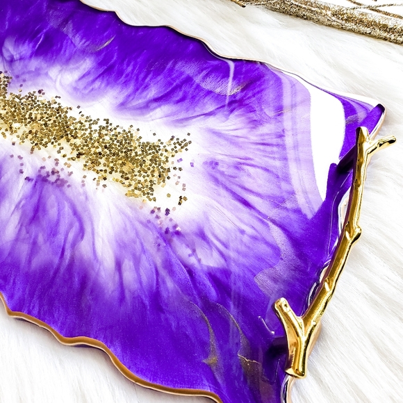 MADE TO ORDER - Vanity Resin Tray, Home Decor - Picture 4 of 11